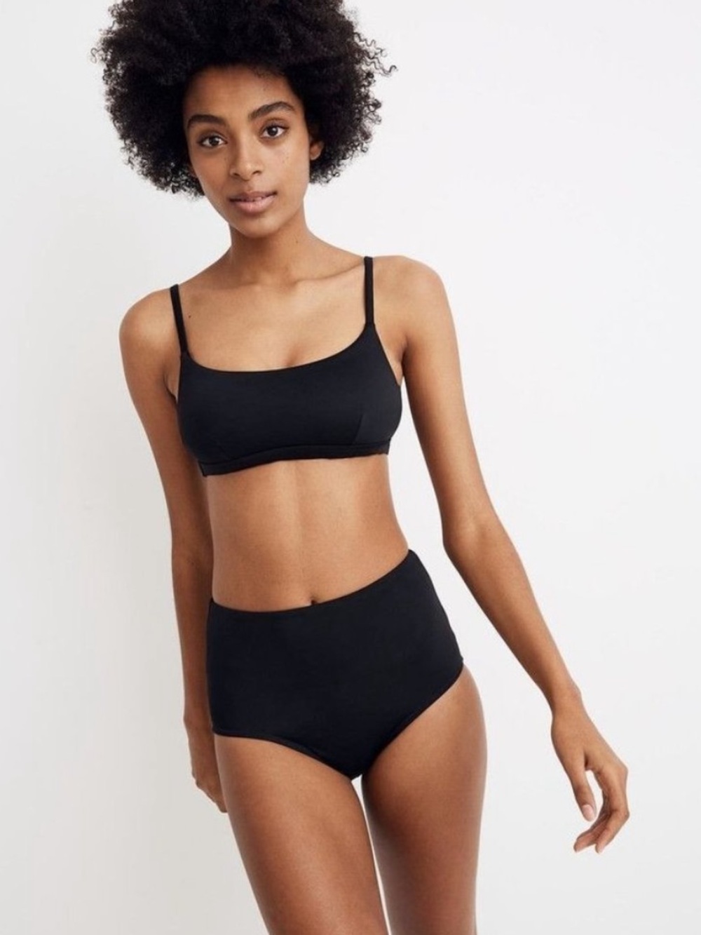 Madewell Second wave high waist bikini bottoms size small. Like new. Worn once